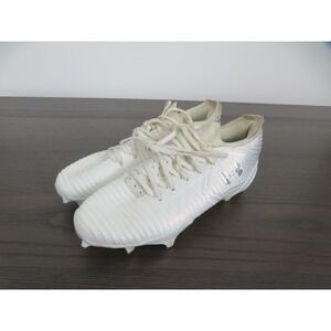Under Armour Blur Pro Lacrosse Cleats Mens 8.5 White Athletic Shoes 6006431-100